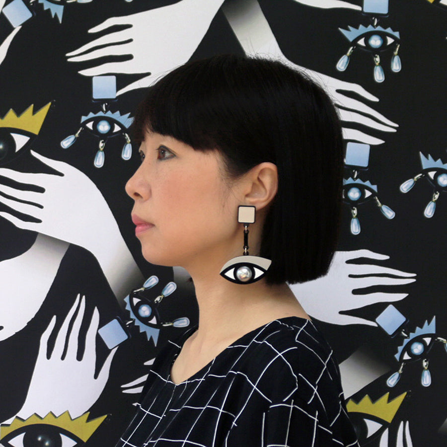 Jennifer Loiselle In the Blink of an Eye Acrylic earrings