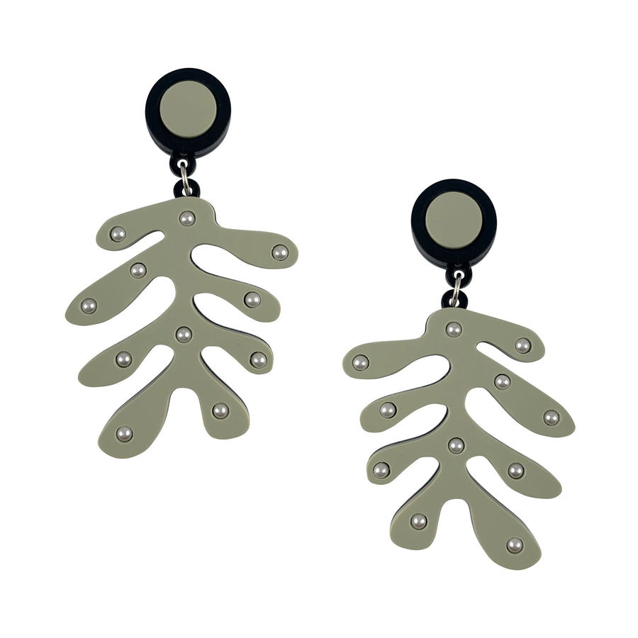 Jennifer Loiselle Matisse cut out acrylic fashion statement earrings