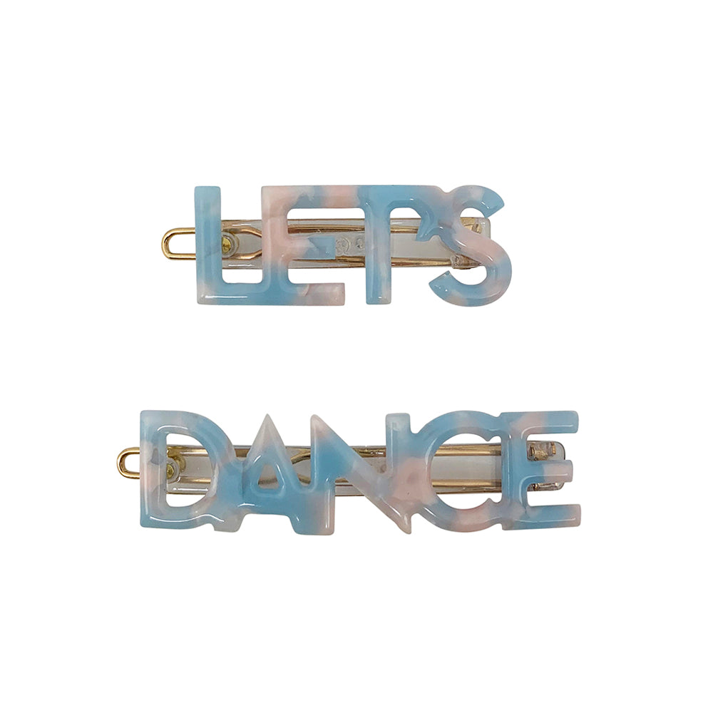 Jennifer Loiselle Let's Dance word hair clips