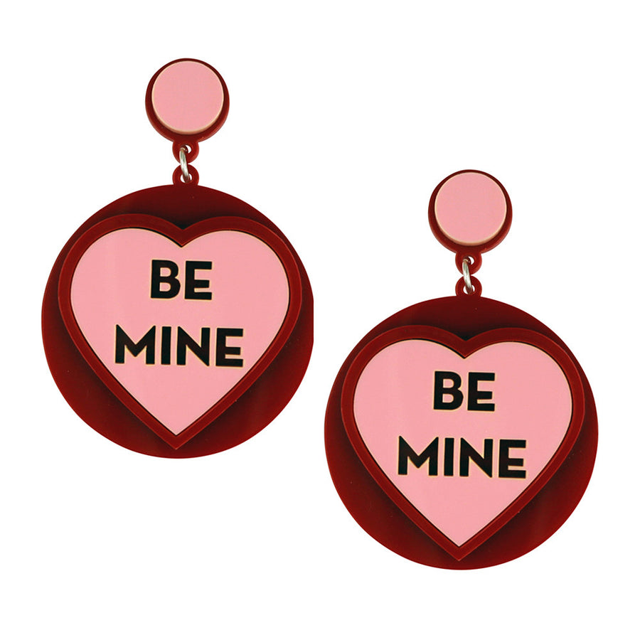 Jennifer Loiselle Be Mine Laser Cut Acrylic Earrings