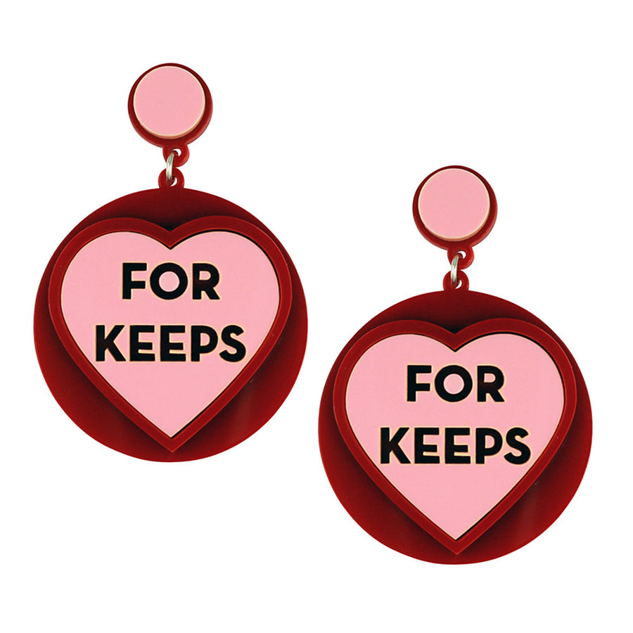 Love Heart Sweet Earrings - For Keeps