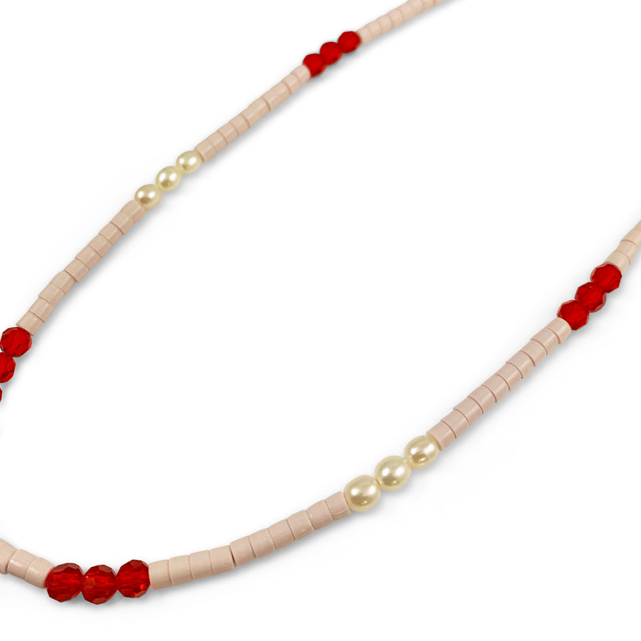 Jennifer Loiselle bead pearl Love Letter laser cut acrylic  Necklace