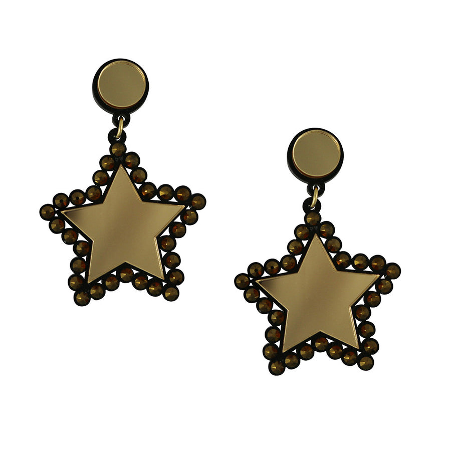Jennifer Loiselle  Swarovski crystal star  earrings
