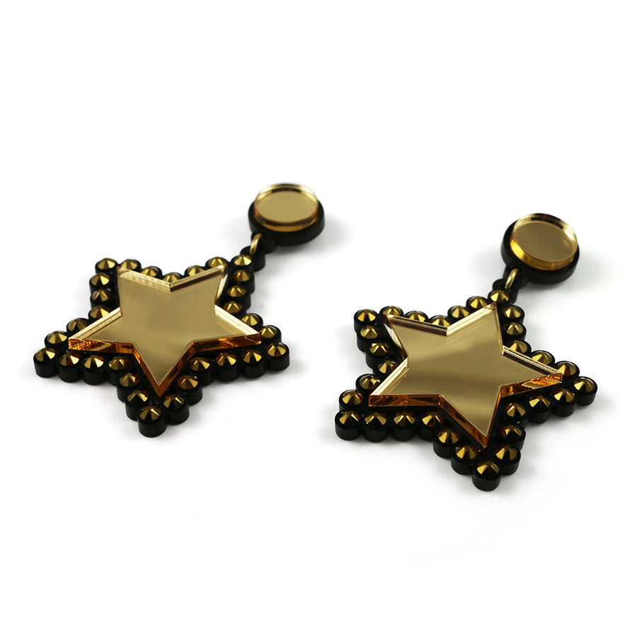 Jennifer Loiselle  Swarovski crystal star  earrings