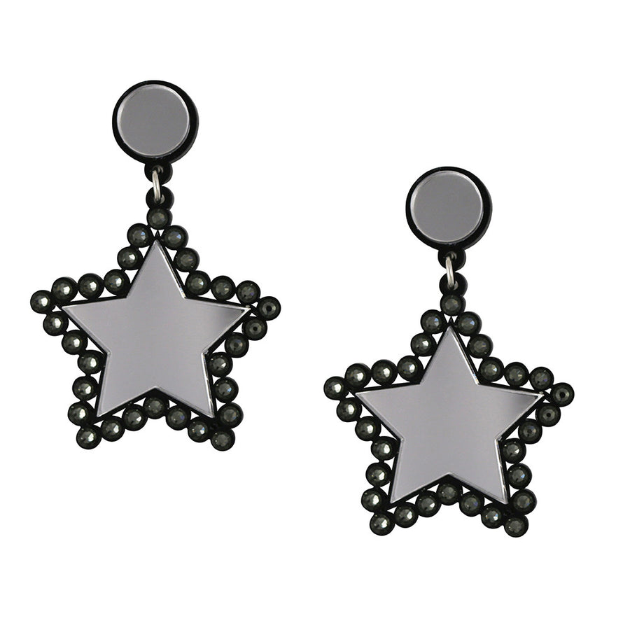 Jennifer Loiselle  Swarovski crystal star  earrings