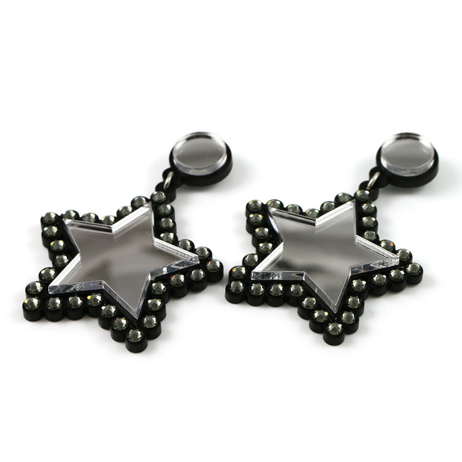 Jennifer Loiselle  Swarovski crystal star  earrings