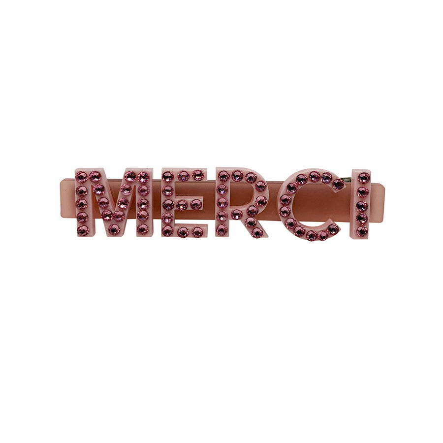 Jennifer Loiselle Merci word Hair Clips