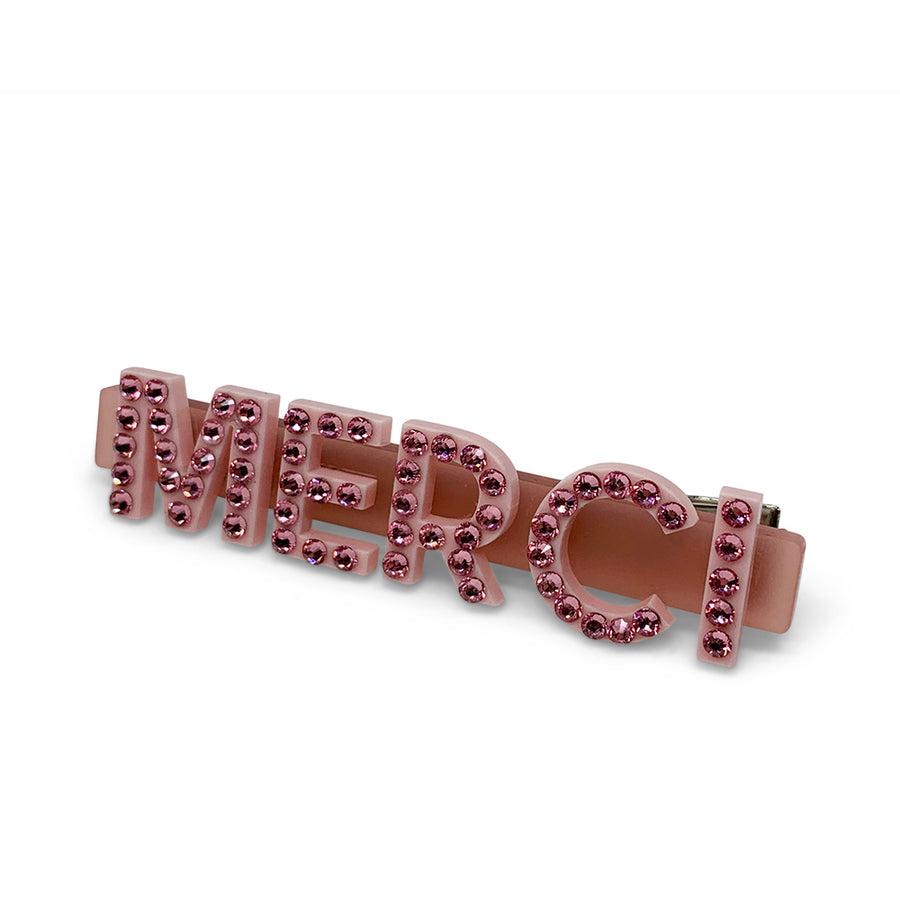 Jennifer Loiselle Merci word Hair Clips
