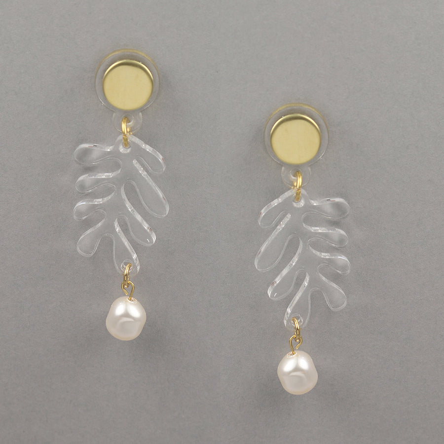 Jennifer Loiselle mini tendril Matisse pearl earrings