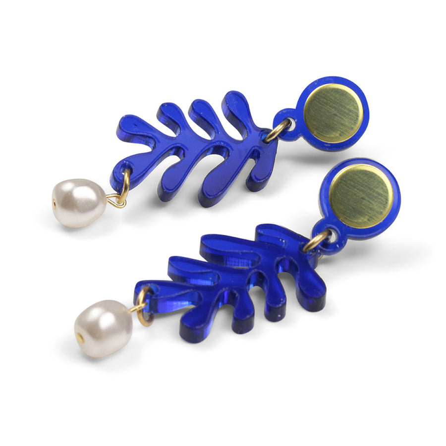 Jennifer Loiselle mini tendril Matisse pearl earrings