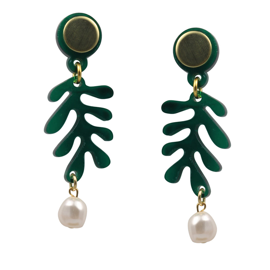 Jennifer Loiselle mini tendril Matisse pearl earrings