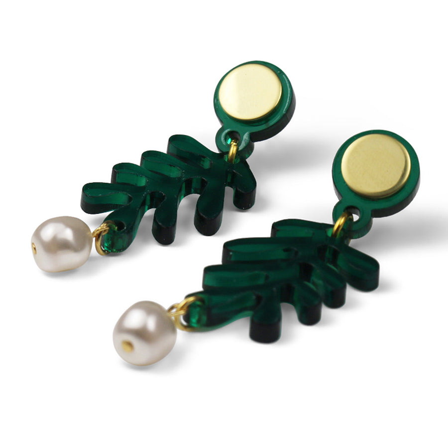 Jennifer Loiselle mini tendril Matisse pearl earrings