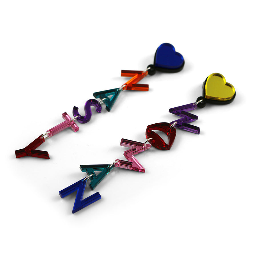 Jennifer Loiselle Nasty Woman word earrings