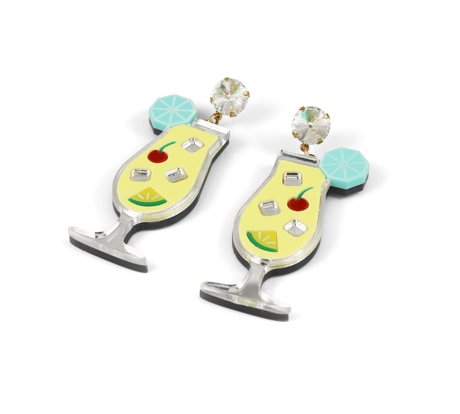 Jennifer Loiselle pina colada cocktail earrings
