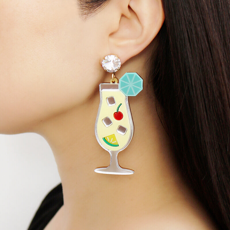 Jennifer Loiselle pina colada cocktail earrings