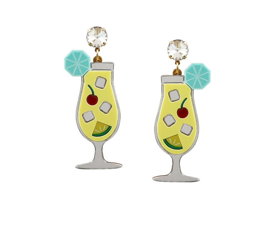 Jennifer Loiselle pina colada cocktail earrings