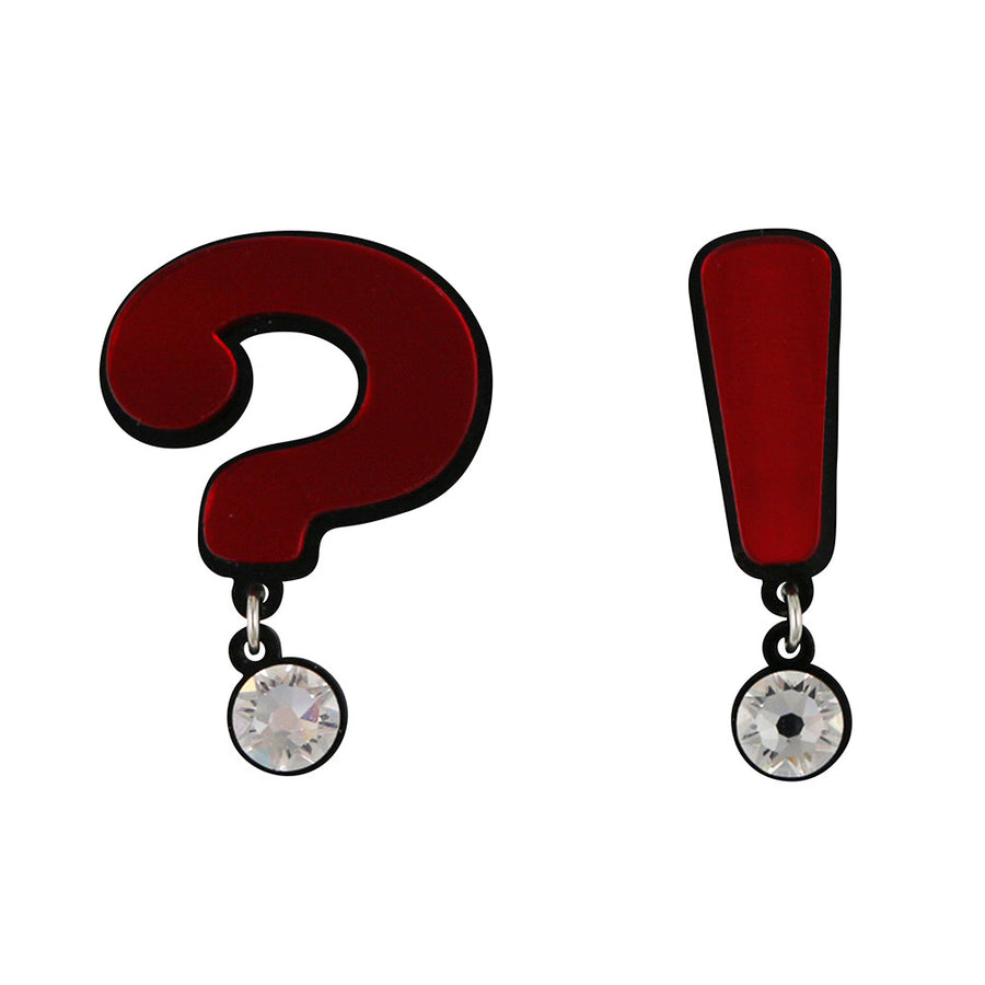Jennifer Loiselle laser cut acrylic question mark brooch