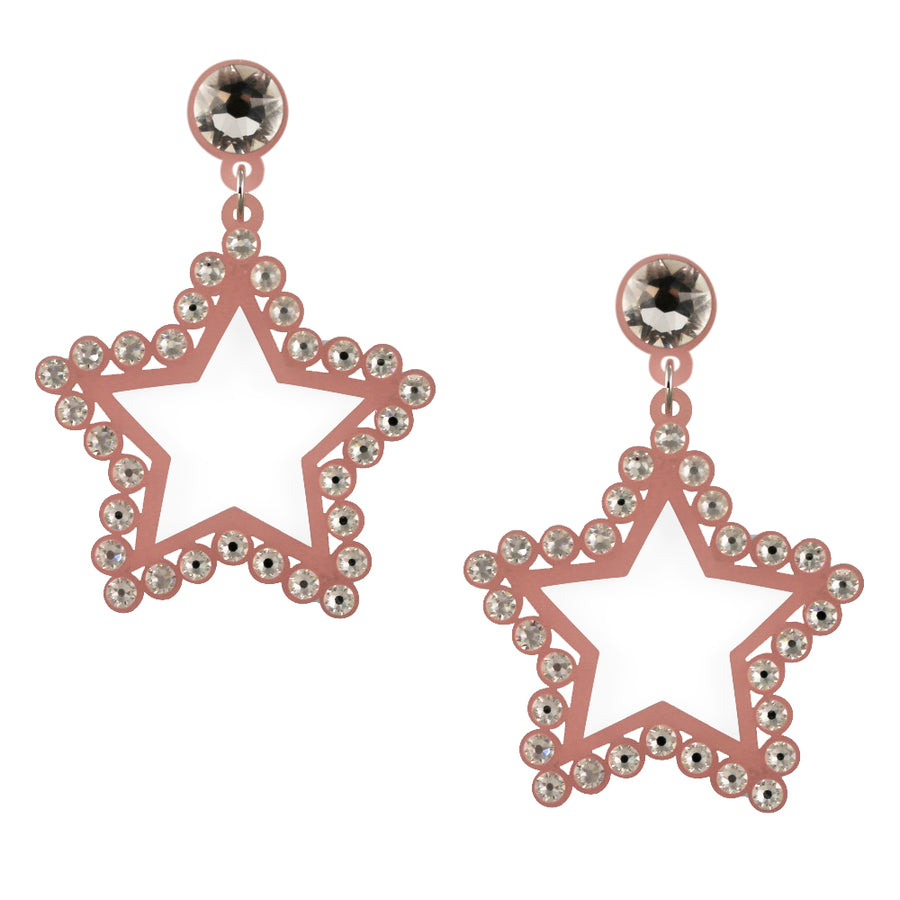Jennifer Loiselle swarovski crystal star earrings