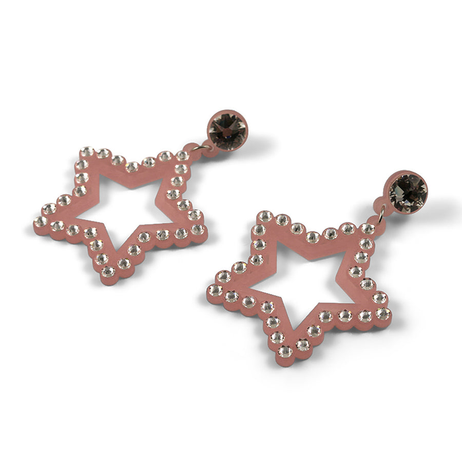 Jennifer Loiselle swarovski crystal star earrings