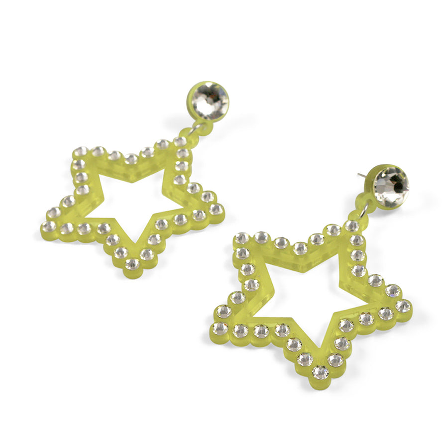 Jennifer Loiselle swarovski crystal star earrings