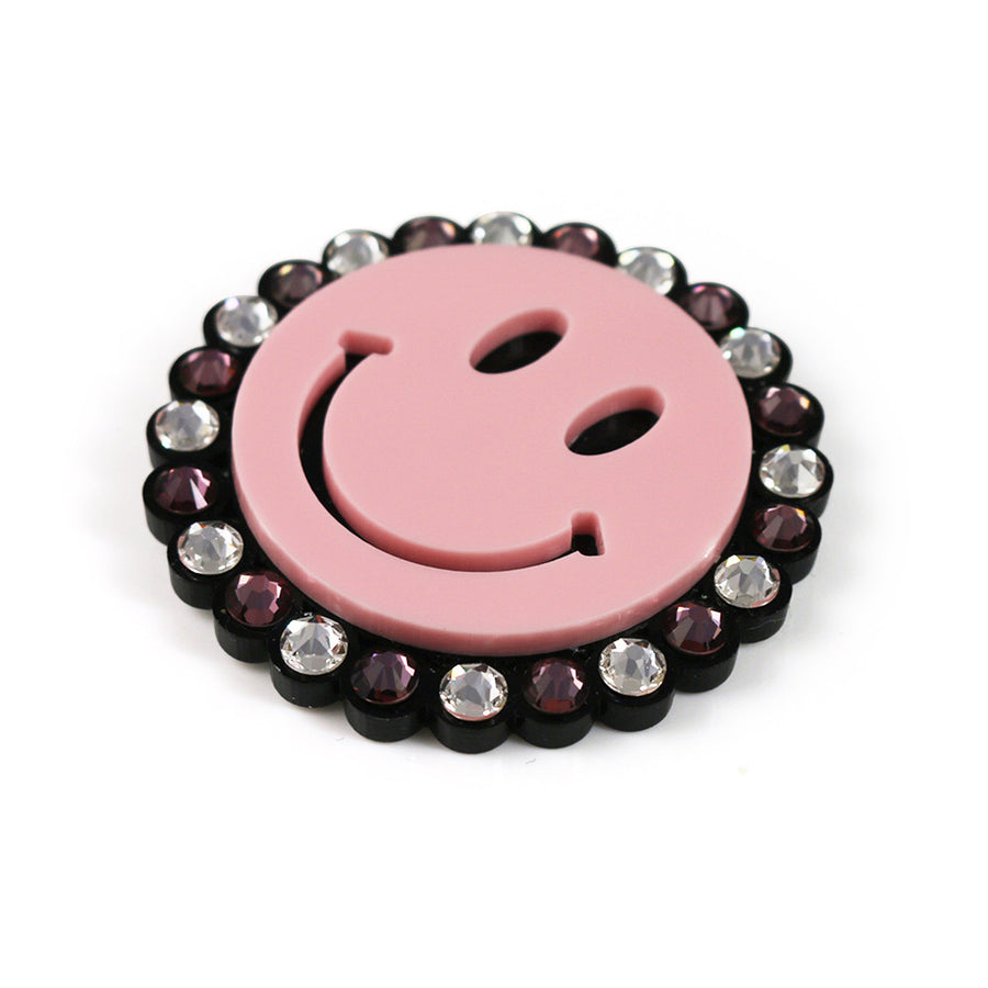 Jennifer Loiselle Smiley Face statement brooch