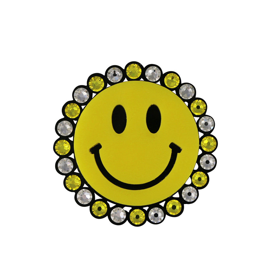 Jennifer Loiselle Smiley Face statement brooch