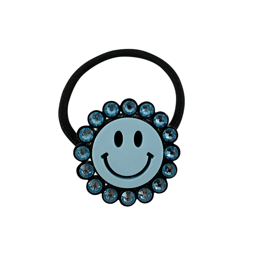 Jennifer Loiselle Smiley Face Crystal Hair Tie