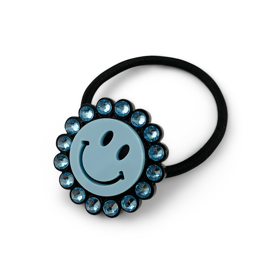 Jennifer Loiselle Smiley Face Crystal Hair Tie