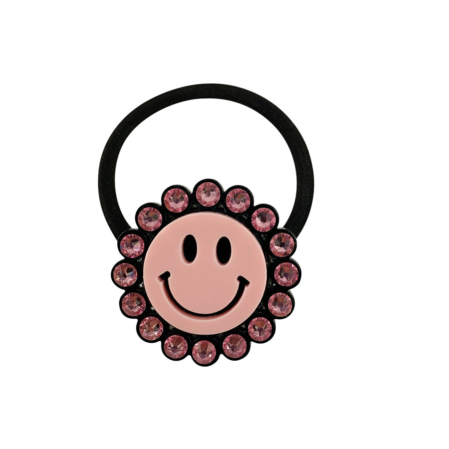 Jennifer Loiselle Smiley Face Crystal Hair Tie