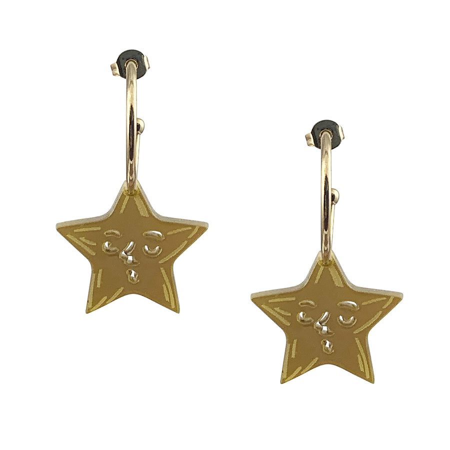 Jennifer Loiselle laser cut acrylic Star earrings