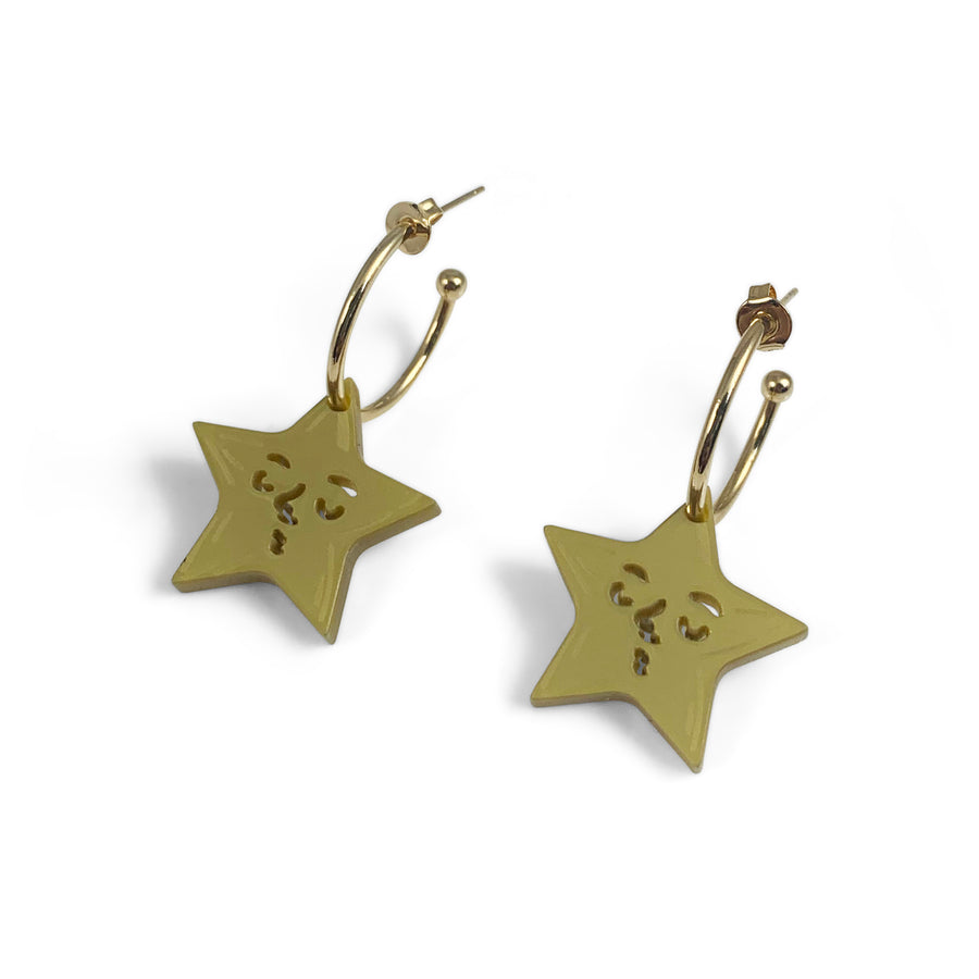Jennifer Loiselle laser cut acrylic Star earrings