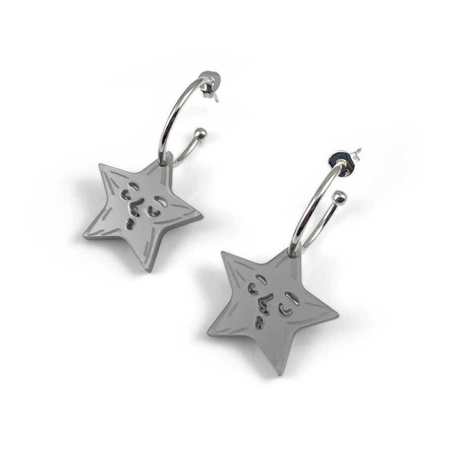 Jennifer Loiselle laser cut acrylic Star earrings
