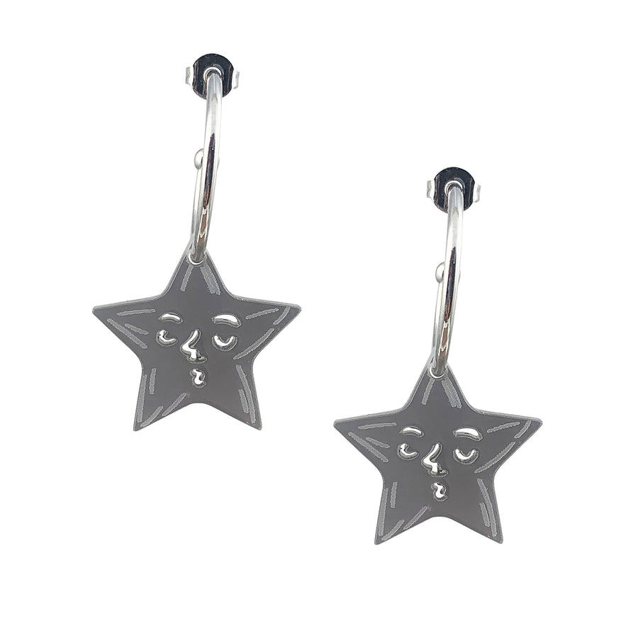 Jennifer Loiselle laser cut acrylic Star earrings