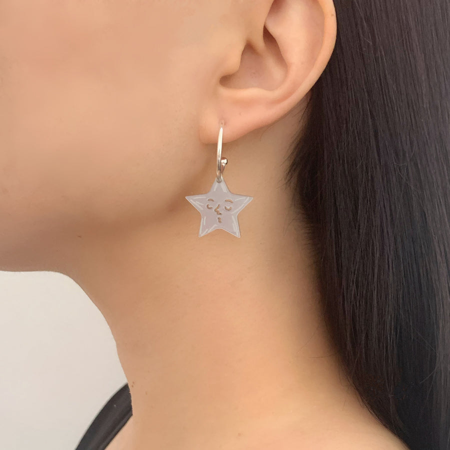 Jennifer Loiselle laser cut acrylic Star earrings