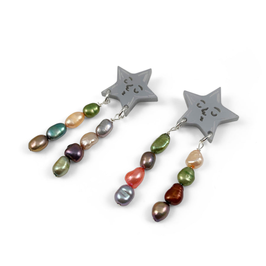 Jennifer Loiselle Star Pearl earrings
