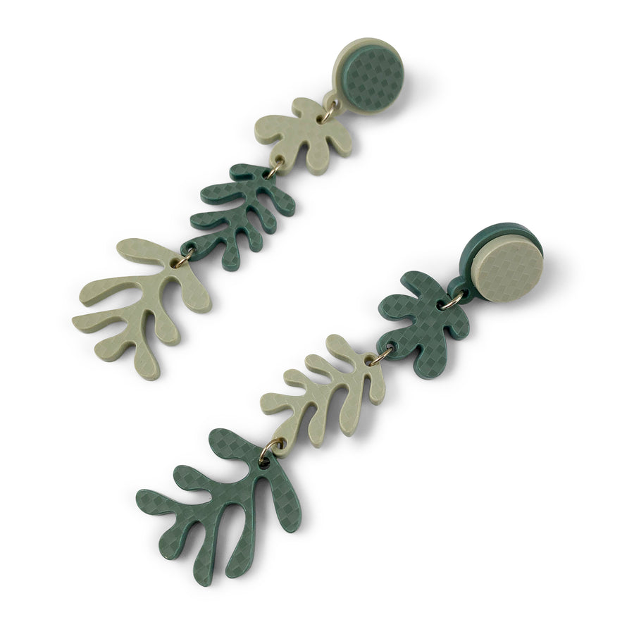 Jennifer Loiselle Matisse cut out acrylic fashion statement earrings