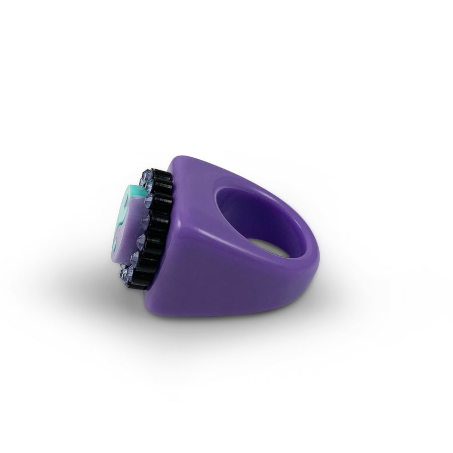 Jennifer Loiselle Yin Yang Chunky 90s Resin Ring