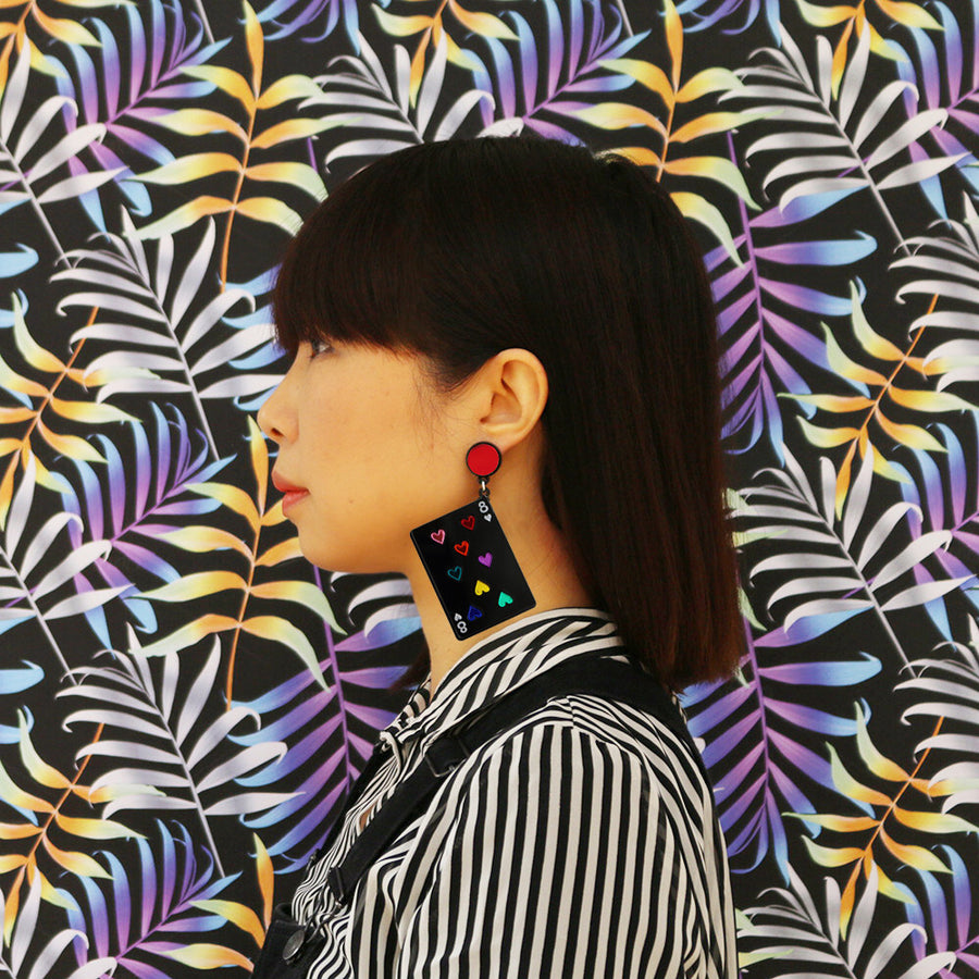 Jennifer Loiselle laser cut acrylic card earrings