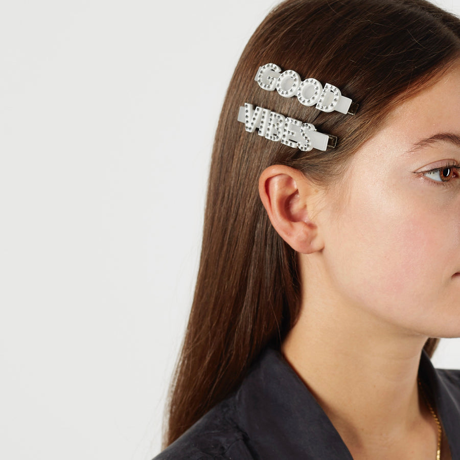 Jennifer Loiselle Good Vibes hair clips