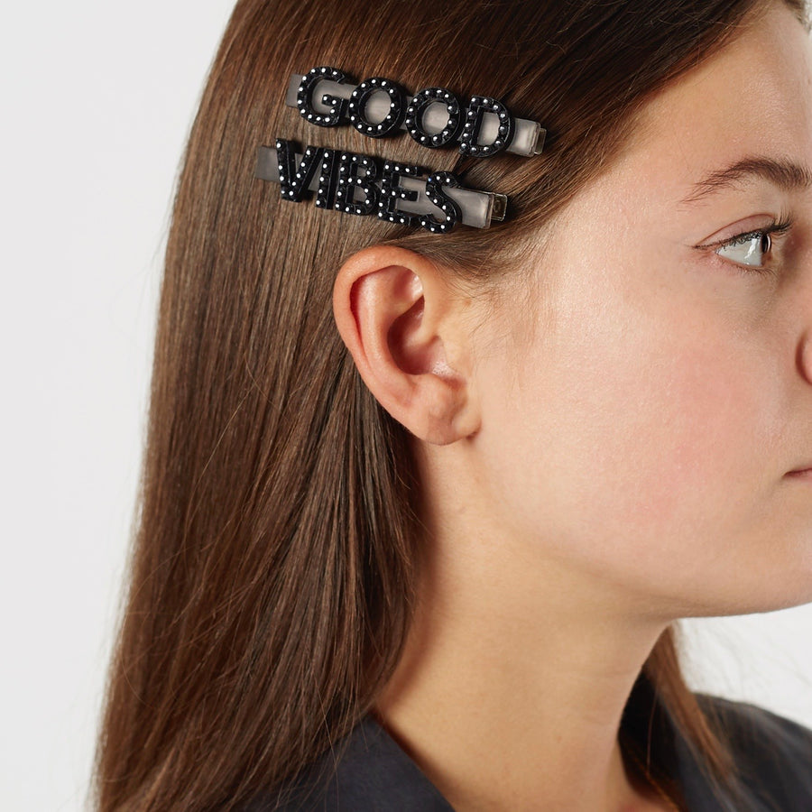 Jennifer Loiselle Good Vibes hair clips