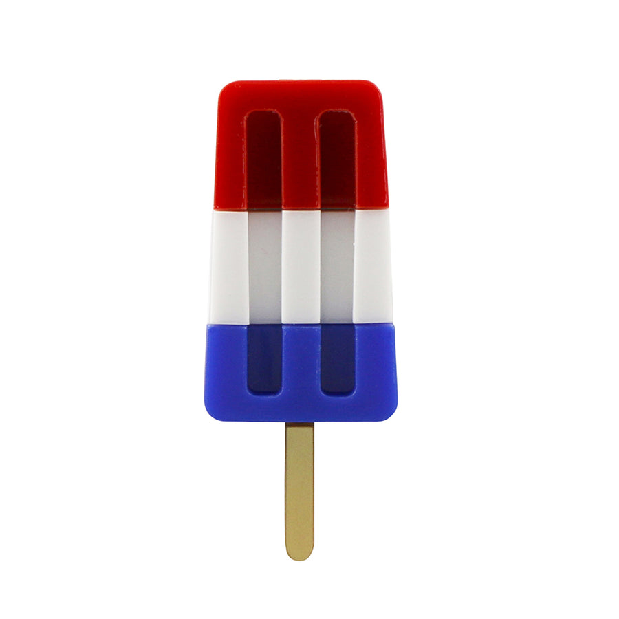 Jennifer Loiselle laser cut acrylic ice lolly statement  brooch 