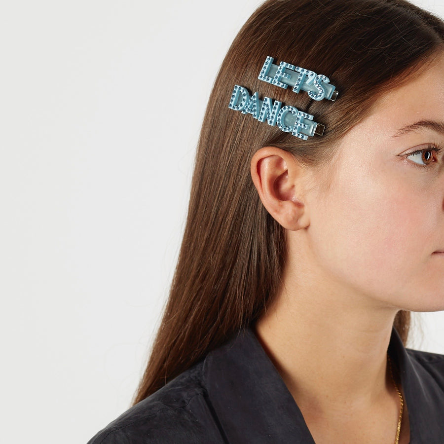 Jennifer Loiselle Let's Dance word hair clips
