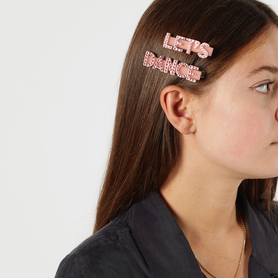 Jennifer Loiselle Let's Dance word hair clips